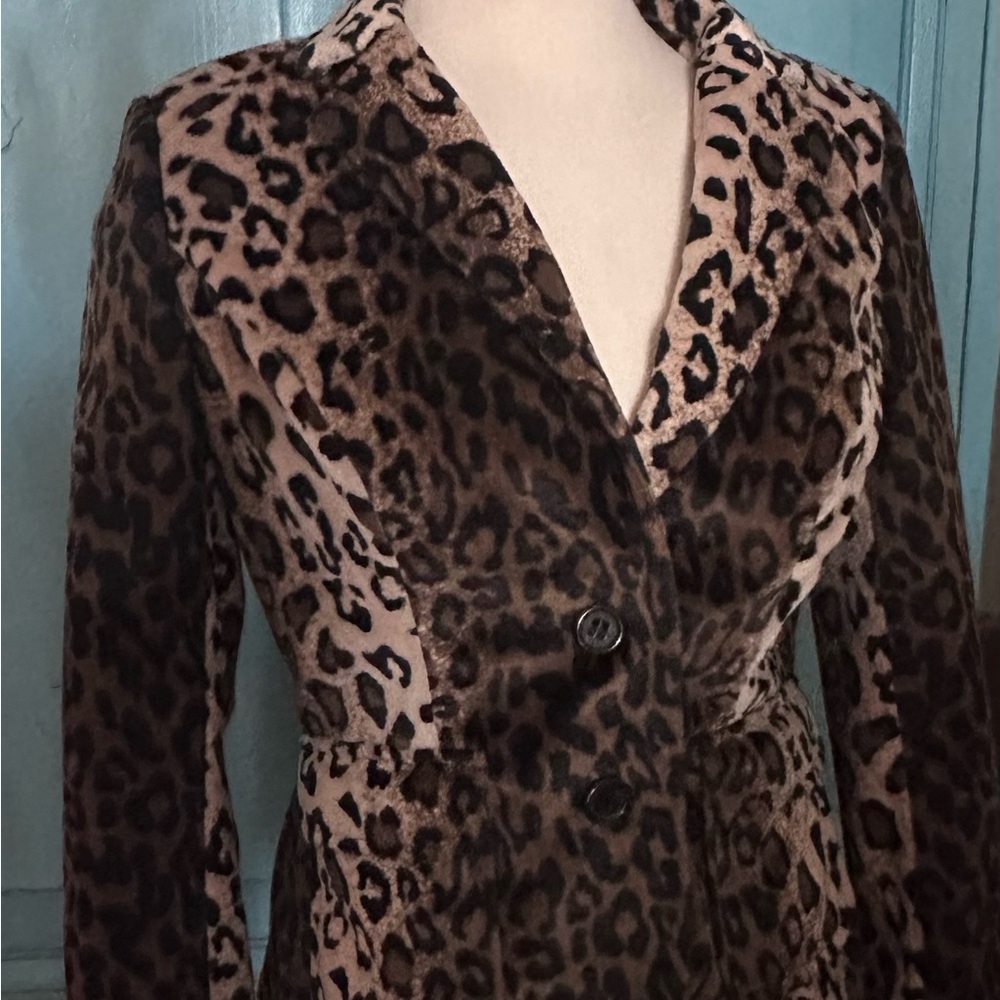 INC Animal Print Petite Blazer - Picture 2 of 5